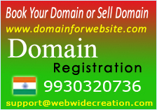 Domain Registration Booking .com.in.net .co.in 