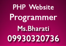 PHP web Programmer in India 